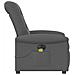 Poltrona Reclinabile Massaggio Elettrica Grigio Scuro Tessuto - Foto miniatura 6