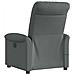 Poltrona Reclinabile Massaggio Elettrica Grigio Scuro Tessuto - Foto miniatura 7