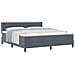 Letto Box Spring con Materasso Grigio Scuro Super King in Velluto - Foto miniatura 1