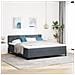 Letto Box Spring con Materasso Grigio Scuro Super King in Velluto - Foto miniatura 2