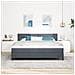 Letto Box Spring con Materasso Grigio Scuro Super King in Velluto - Foto miniatura 5