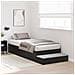 Struttura Letto con Contenitore Nero Rovere 90x190 cm - Foto miniatura 5