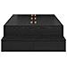 Struttura Letto con Contenitore Nero Rovere 90x190 cm - Foto miniatura 8