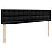 Struttura Letto Pouf con Materassi Nero 180x200 cm in Tessuto - Foto miniatura 9