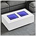 Tavolino da Salotto con LED Infinity Bianco 116x69x40 cm - Foto miniatura 2