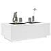 Tavolino da Salotto con LED Infinity Bianco 116x69x40 cm - Foto miniatura 5