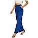 Funyyzo Pantaloni Da Donna A Vita Alta Gamba Larga Blu M - Foto miniatura 4