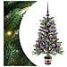 Albero di Natale con 150 LED con supporto Verde 90 cm PE - Foto miniatura 1