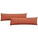 Cuscini da Divano 2 pcs Rosso Arancio 145 x 40 cm - Foto miniatura 1