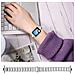 Cinturino In Acciaio Inossidabile Compatibile Con Xiaomi Band 8 Pro / 9 Pro, Redmi Watch 4/5 - Design A Tre Perle Finte Silver - Foto miniatura 3
