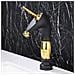 Rubinetto per lavabo da bagno, Blackswan, tipo M274 Unicorn, modello nero medio, misura 27,2 cm - Foto miniatura 2