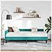 Struttura Letto Angolare con Materasso 2 pcs Turchese Velluto - Foto miniatura 3