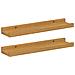 Scaffale da parete 2 pcs Beige 40 x 9 x 3 cm Legno multistrato - Foto miniatura 1