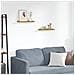 Scaffale da parete 2 pcs Beige 40 x 9 x 3 cm Legno multistrato - Foto miniatura 2