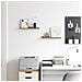 Scaffale da parete 2 pcs Beige 40 x 9 x 3 cm Legno multistrato - Foto miniatura 4