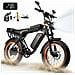 Bicicletta Elettrica X5- 20 Pollici Fat E-bike Batteria Rimovibile 48v15ah Autononomia 50-80km Con Ripiani 250w - Foto miniatura 1
