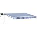 Cornice per Tenda Manuale con LED Blu e Bianco 2,5 x 2 m - Foto miniatura 1