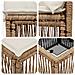 Set Divano da Giardino 6 pcs Beige polyrattan - Foto miniatura 7