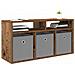 Lowboard con cassetto Legno vecchio 87 x 27,5 x 43 cm - Foto miniatura 3