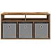 Lowboard con cassetto Legno vecchio 87 x 27,5 x 43 cm - Foto miniatura 6