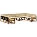 Set di divani da esterno con cuscino 9 pcs Naturale e Beige - Foto miniatura 1