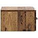 Mobiletto da notte a muro Legno antico 34,5 x 33 x 20 cm - Foto miniatura 5