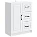 Credenza Bianco 66 x 34,5 x 87 cm Legno ingegnerizzato - Foto miniatura 1