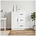 Credenza Bianco 66 x 34,5 x 87 cm Legno ingegnerizzato - Foto miniatura 2