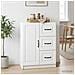 Credenza Bianco 66 x 34,5 x 87 cm Legno ingegnerizzato - Foto miniatura 4