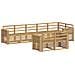 Set di divani da esterno 8 pcs Bianco 310 x 132,5 x 73 cm - Foto miniatura 1