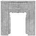 Cornice per camino Grigio Cemento 93 x 20 x 89 cm - Foto miniatura 4