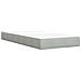 Letto ottomano con materasso Grigio Chiaro 90 x 190 cm Velluto - Foto miniatura 6