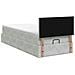 Letto ottomano con materasso Grigio Chiaro 90 x 190 cm Velluto - Foto miniatura 9