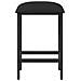 Sgabello da bar 2 pz Nero 40 x 32 x 64 cm Legno ingegnerizzato - Foto miniatura 3