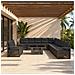Set Divano da Giardino 12 pz Grigio e Grigio Scuro polyrattan - Foto miniatura 8