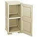 Mobiletto Mono Anta + 1 Ripiano Cm 40x43x85,5 In Resina Colore Angora - Omnimodus - 8085564 - Foto miniatura 2