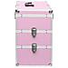 Valigia per Cosmetici 37x24x40 cm Rosa in Alluminio - Foto miniatura 4