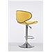 Sgabello Design Cucina Las Vegas V2 I Sedia Sgabello Imbottita In Similpelle I Sgabello Girevole E Regolabile (62-82 CM) Con Schienale Giallo - Foto miniatura 3