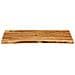 Piano per Lavabo Bagno in Massello di Acacia 118x55x3,8 cm - Foto miniatura 8