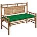 Panca Da Giardino Con Cuscino 120 Cm In Bamb? - Foto miniatura 1