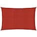 Vela Parasole 160 g / m² Rossa 3,5x4,5 m in HDPE - Foto miniatura 1