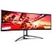 Monitor 49" LED VA Curvo Gaming Agon AG493UCX2 5120x1440 Quad HD Tempo di Risposta 4 ms Frequenza di Aggiornamento 165 (Hz)  - Foto miniatura 1