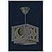 Lampada A Sospensione Moonlight Bagliore Al Buio 24 Cm 60w Grigio - Foto miniatura 2