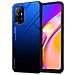 Custodia Compatibile Con Oppo A94 5g In Blu - Nero - Coperchio Protettivo Bicolore In Vetro Temperato E Silicone Tpu - Foto miniatura 1