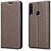 Custodia Compatibile Con Huawei Y6p In Bruno Caffè - Coperchio Protettiva Con Chiusura Magnetica, Funzione Stand E Tasca Per Le Carte - Foto miniatura 8