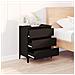 Credenza Nero 60x35x70 Cm In Legno Multistrato - Foto miniatura 3