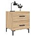 Comodino Rovere Sonoma 40x35x47,5 Cm In Legno Multistrato - Foto miniatura 3