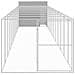 Casetta Cani Corsa Grigio Chiaro 214x1273x181cm Acciaio Zincato - Foto miniatura 2