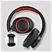 ABT-B26-N cuffia e auricolare Cuffie Wireless A Padiglione MUSICA Bluetooth Nero, Rosso - Foto miniatura 3