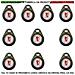Tag Rfid Dieci Trasponder Di Prossimità Alta Sicurezza Codice Base Univoco Em-4100 Frequenza Di Lavoro 125 K - Foto miniatura 1